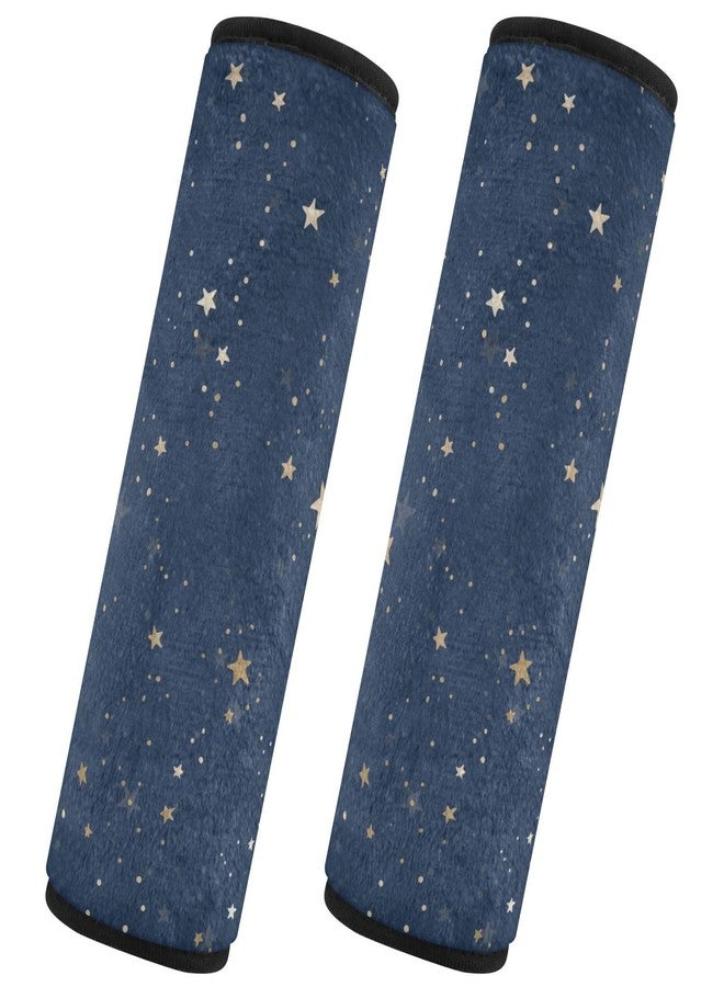 ElliTarr 2 Pack Seatbelt Covers Seat Belt Cover Pad for Adults Boys Girls Car Seat Strap Covers Pads Cushion Universal Shoulder Strap Pad Protector for Backpack Camera Bag 6.5 x 6.5 Inch Blue Stars - Image 2