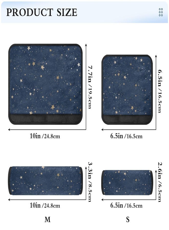 ElliTarr 2 Pack Seatbelt Covers Seat Belt Cover Pad for Adults Boys Girls Car Seat Strap Covers Pads Cushion Universal Shoulder Strap Pad Protector for Backpack Camera Bag 6.5 x 6.5 Inch Blue Stars - Image 3
