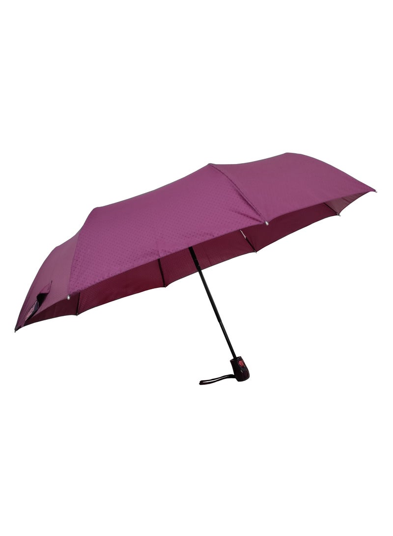 Hello 3Fold automatic Open Umbrella Solid with Heat Transparent Dot - Image 1