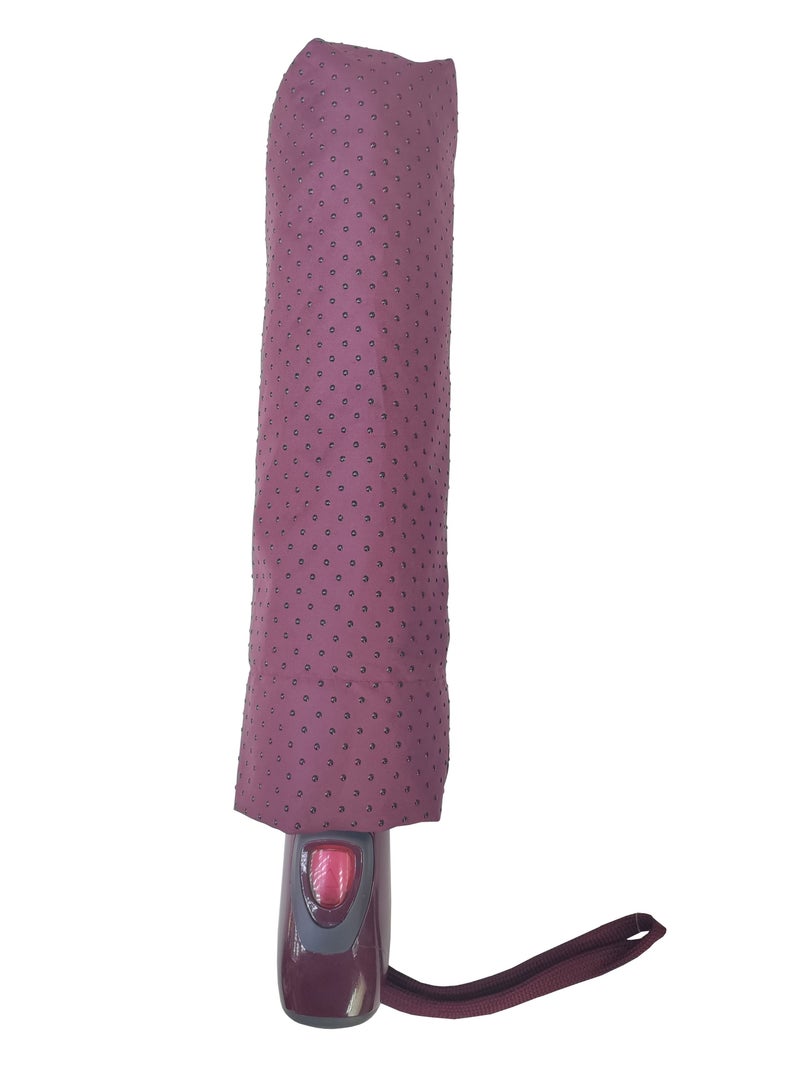 Hello 3Fold automatic Open Umbrella Solid with Heat Transparent Dot - Image 3