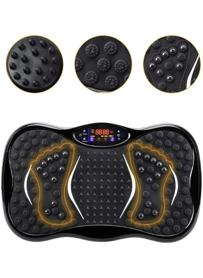 Vibration Fitness Exercise Platform with Remote Control & Resistance Bands – Body Shaping Vibration Plate for Fat Burning, Muscle Strengthening & Balance Training – Home Workout Machine - Image 5