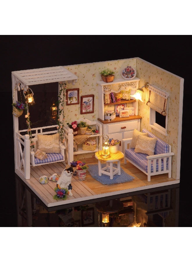 DIY Loft Mini 3D Wooden Dollhouse 30x7.5x23.5cm - Image 2