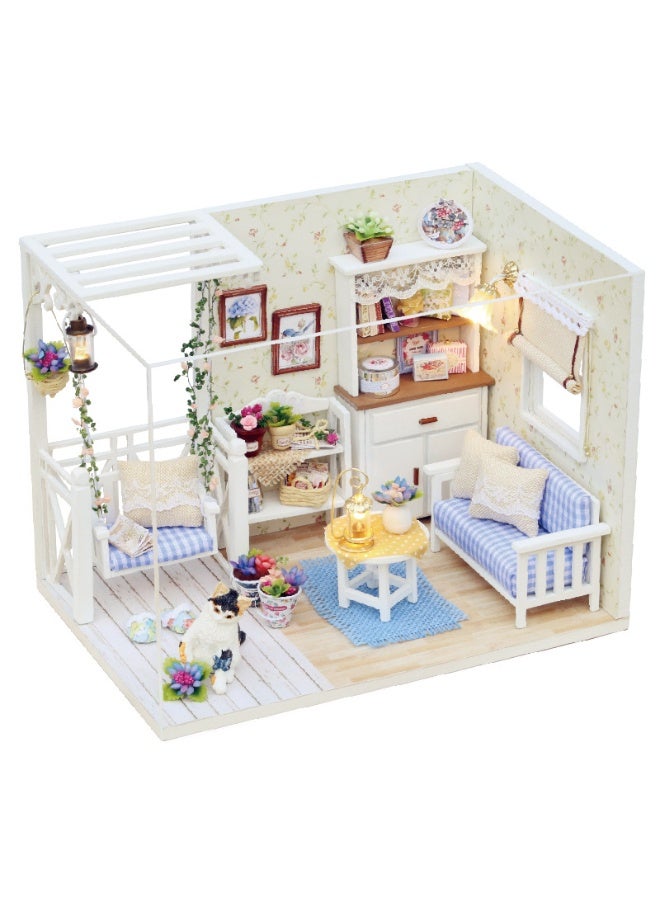 DIY Loft Mini 3D Wooden Dollhouse 30x7.5x23.5cm - Image 1