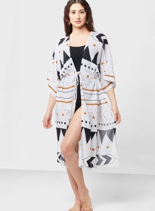 Aztec Print Kimono