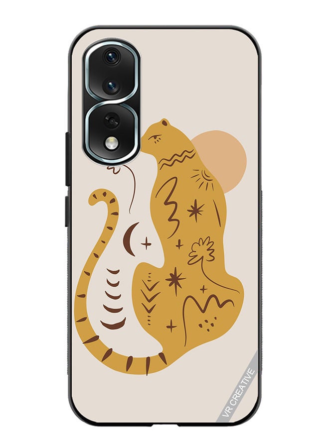 VR CREATIVE Protective Case Cover For Honor 80 Pro Boho Cute Leopard Animal Design Multicolour - Image 1