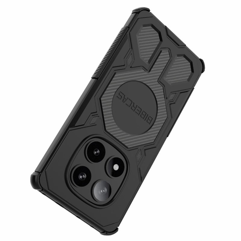 بيبركاس جراب هاتف مقاوم للصدمات Magsafe من سلسلة Real Color لهاتف Redmi Note 14 Pro 5G (أسود) - Image 4