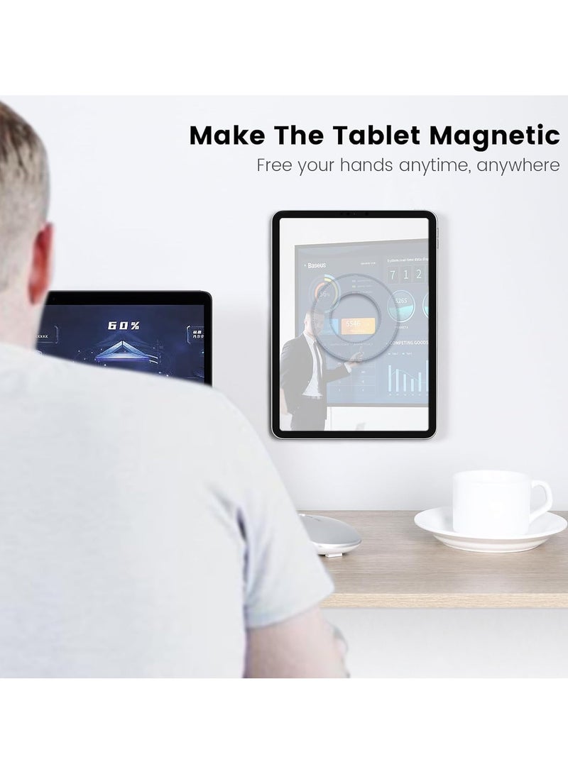 General Magnetic Tablet Wall Mount and Holder for Bedroom Tablet Holder Mount for car Cradle Magnet for iPad 10th,Tablet Surface,SnapHold Magnetic Sticker for Home,Office,Fridge  - Image 3