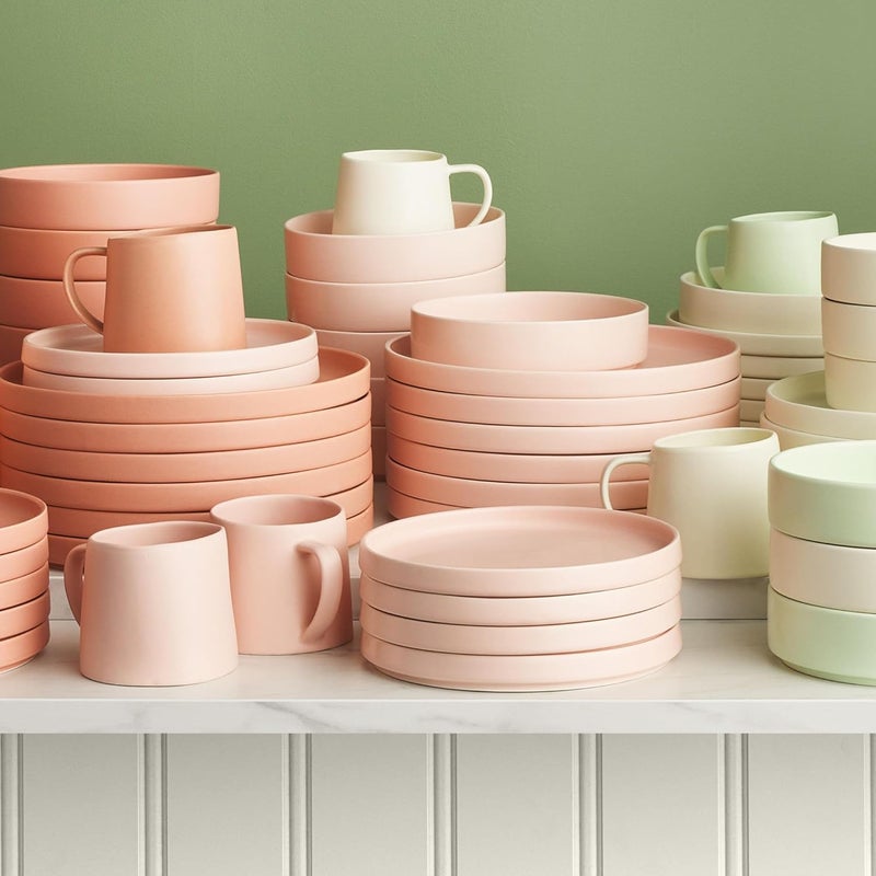 Stone lain Stella Dinner Plate 6Piece Set Round Porcelain Blush - Image 3