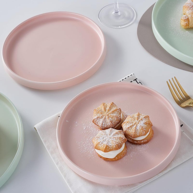 Stone lain Stella Dinner Plate 6Piece Set Round Porcelain Blush - Image 4