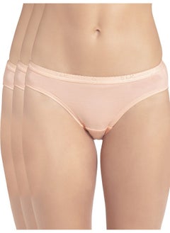 Jockey Women's Cotton Bikini (Pack of 3) (1525_Light Assorted_L_Light Assorted_L)