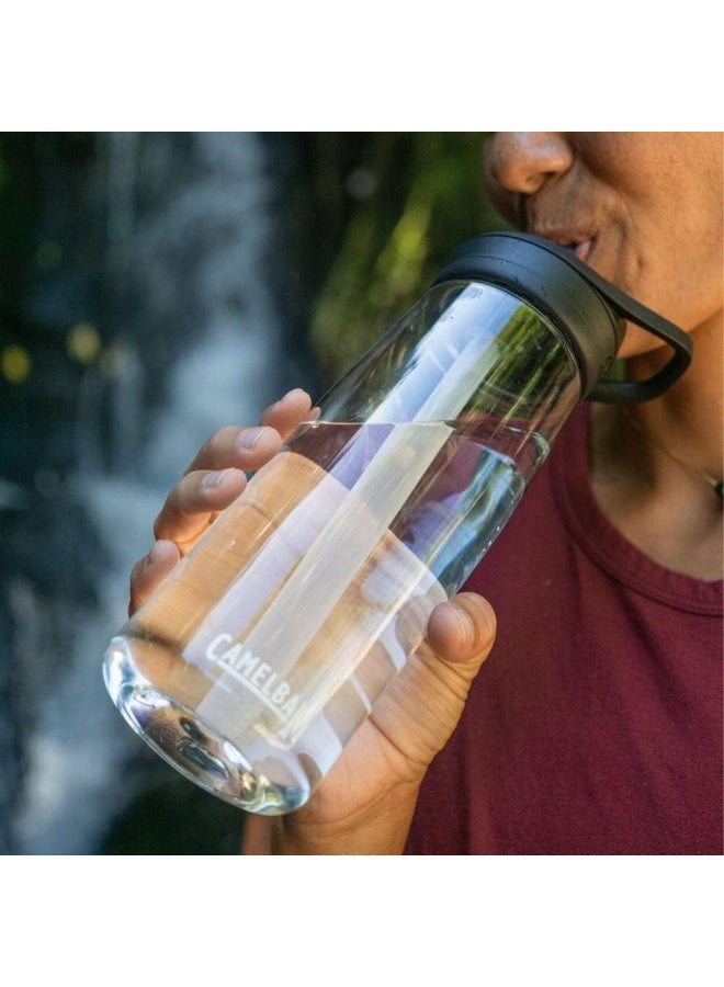 كاميلباك زجاجة ماء CamelBak Eddy+ سعة 32 أونصة مع غطاء شفاط – شفاف - Image 4
