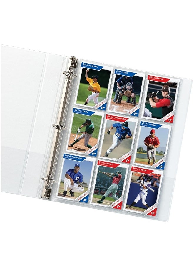 AVERY - Avery 9 Pocket Trading Card Pages for 3 Ring Binder, Pokemon Cards, Pack of 10, Holds 90 Cards Total (76016) - Image 1
