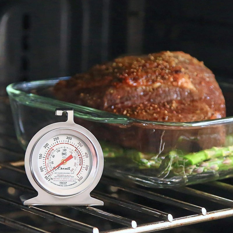 Escali AHO1 Durable Stainless Steel Oven Thermometer, Oven Safe with Stand or Hang, HACCP Guidelines, and NSF Certified Silver - Image 5