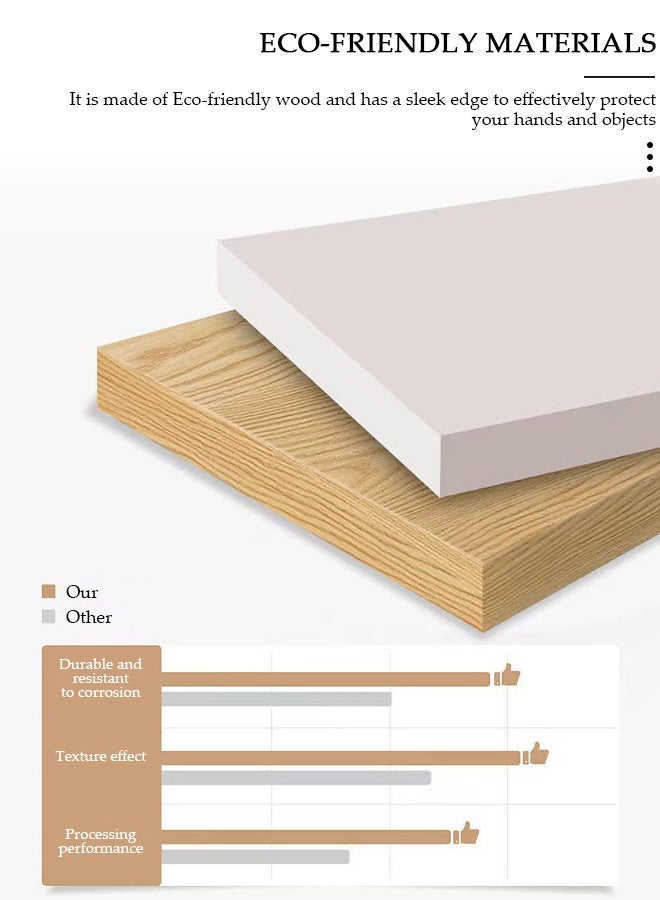 DUNISO مجموعة حامل الشاشة المرتفع، حامل شاشة بطبقتين مع رف تخزين مكتبي ثلاثي الطبقات، حامل لابتوب بارتفاع مريح، رف شاشة خشبي مستقر، رف مكتبي للمكتب، المنزل - Image 5