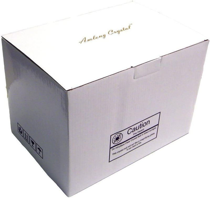 Amlong Crystal Meditation Divination Sphere - Clear 4.2 Inch (110mm) Crystal Ball with Wooden Stand and Gift Box - Image 4