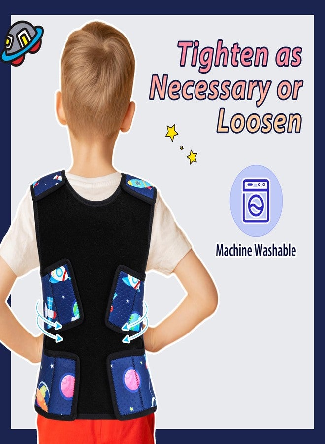 Janmercy Compression Vest for Kids Boys Soft Breathable Compression Vest Girls Cute Comfort for Back to School Children(Outer Space,Small) - Image 2