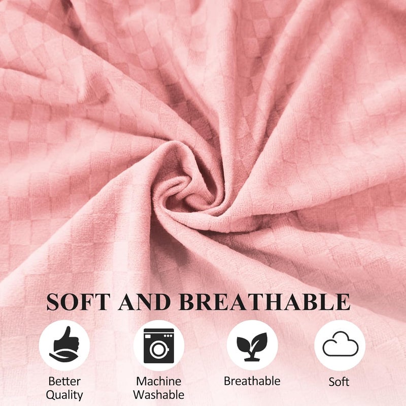 Jacobable Bed Wedge Pillow for Side Sleeping Foam Filled Body Positioning Triangle Pillow Suitable for Pregnancy and Surgery Prevent Bed Sore for Leg and Back Support with Pillow Case (Light Pink) - Image 4