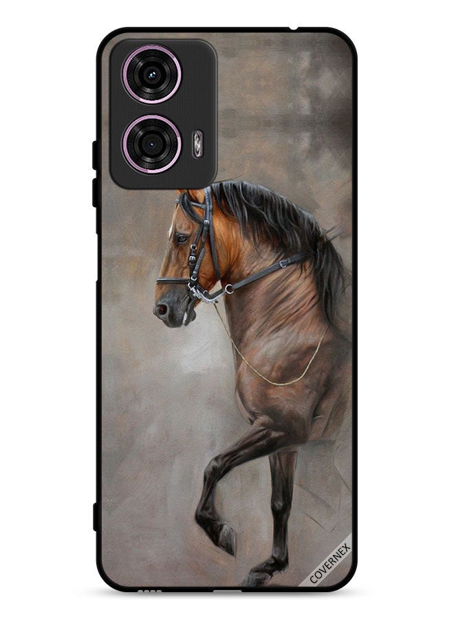 Covernex Motorola Moto G24 4G Protective Case Cover Vintage Picture Of Horse  - Image 1