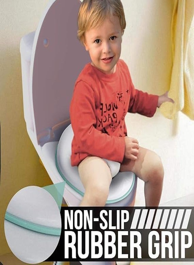 Copelle Plastic Portable Baby Potty Training Seat for Boys and Girls Potty seat Toilet Seat for Kids 0 to 5 Years Child Toddler Non-Slip with Splash Guard Fits Round & Oval Western Toilets - Image 4
