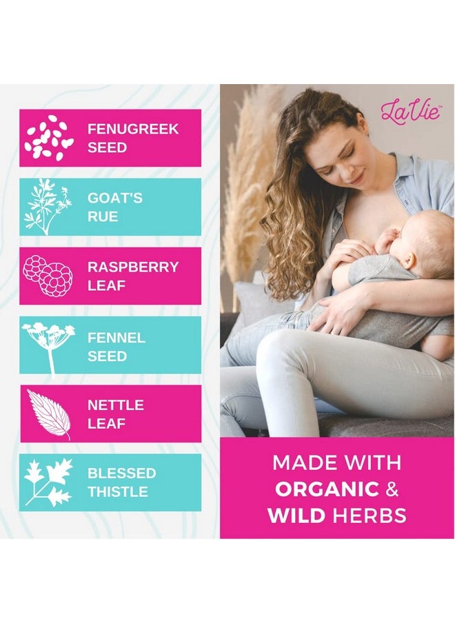 Lavie - Lactation Supplement 2 Oz. Tincture Breastfeeding Support For Healthy Milk Supply And Quality Production Organic Fenugreek And Goat Rue Improve Milk Flow Herbal Remedy - Image 1