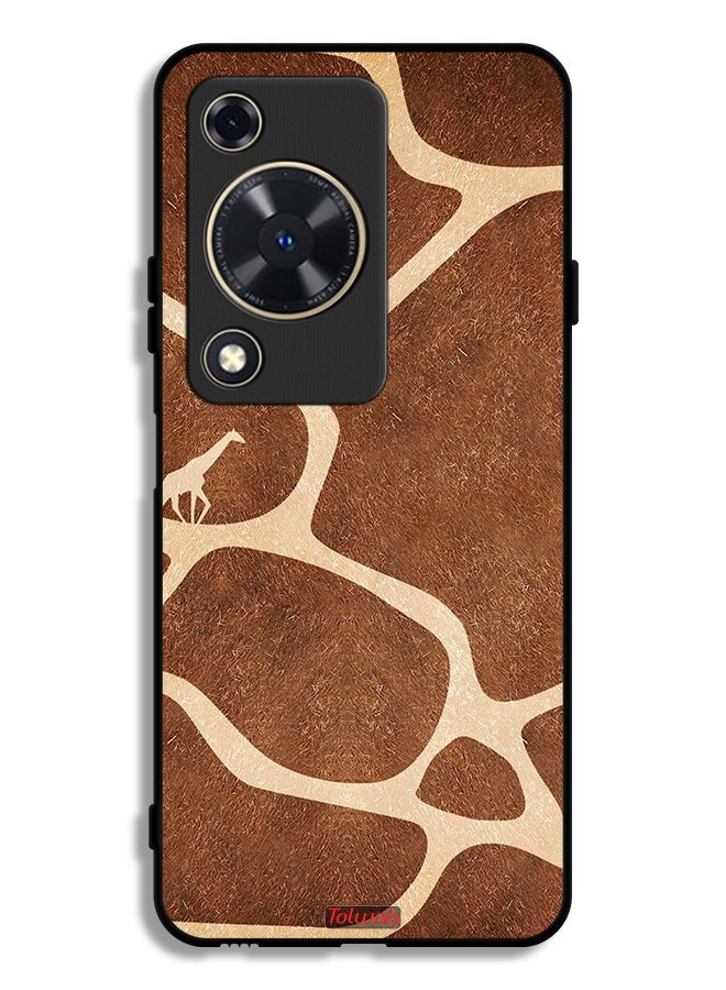 Tolwak Huawei Nova Y63 Protective Case Cover Giraffe Skin