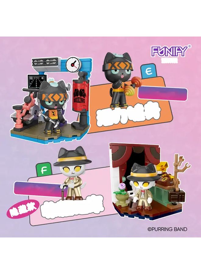 Trendy Cat Building Blocks Set With 6 Characters STEM Educational Toy Gift - Image 5
