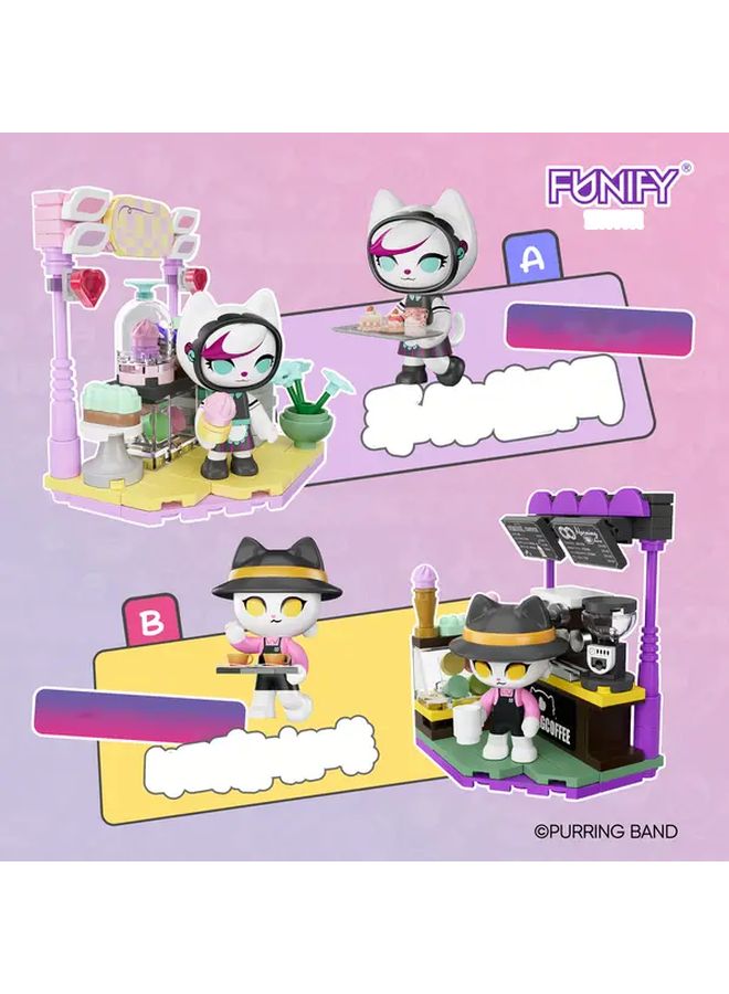 Trendy Cat Building Blocks Set With 6 Characters STEM Educational Toy Gift - Image 4