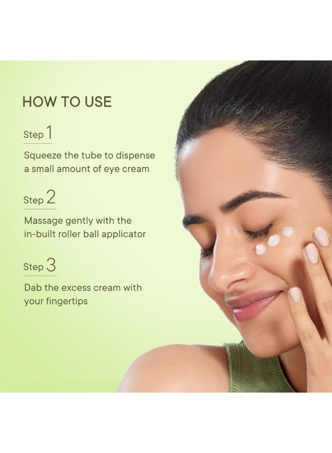 كوينش كريم Quench الكوري لعلاج الهالات السوداء تحت العين مع أداة تدليك دوارة مبرّدة | غني بخلاصة عشبة "سيكا" المرممة والجنسنغ الكوري | يقلل من الانتفاخ والخطوط الدقيقة | يمنح إشراقاً لمنطقة تحت العين | صُنع في كوريا (15 مل) - Image 4