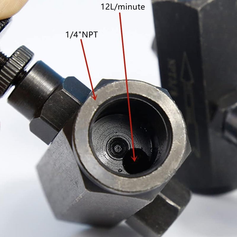 YACO VALVE صمام التحكم في التدفق ياقو - 1/4" صمام خنق وصمام فحص، NPT، 3000PSI فولاذ هيدروليكي - Image 1