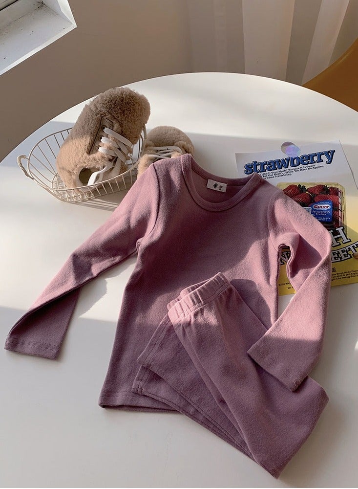 الأطفال الملابس الداخلية الحرارية مجموعة ضوء بنفسجي