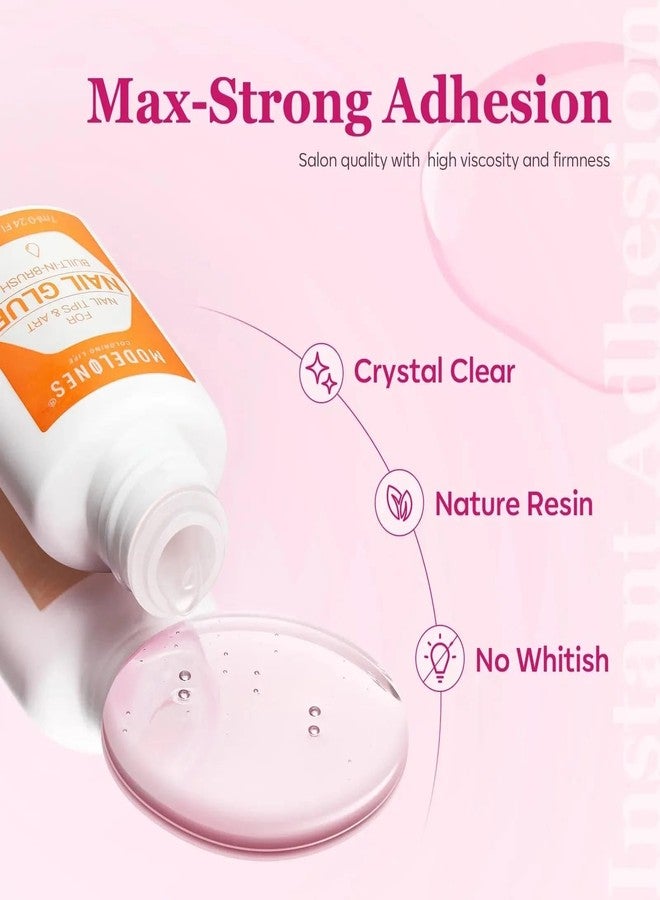 modelones غراء الأظافر Modelones BELLE GAGA™ لأظافر الضغط، غراء قوي للغاية، غراء للأظافر يدوم طويلاً، غراء لاصق للأظافر الاصطناعية بدون علاج 7 مل (عبوة - 1) - Image 4