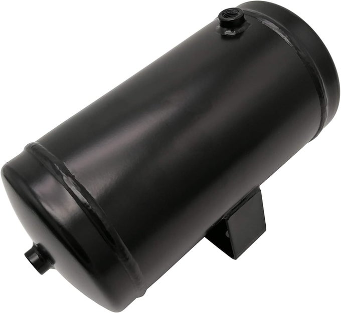 1 Gallon Air Tank Air Reservoir With 1/4 Inches Npt Ports, Black
