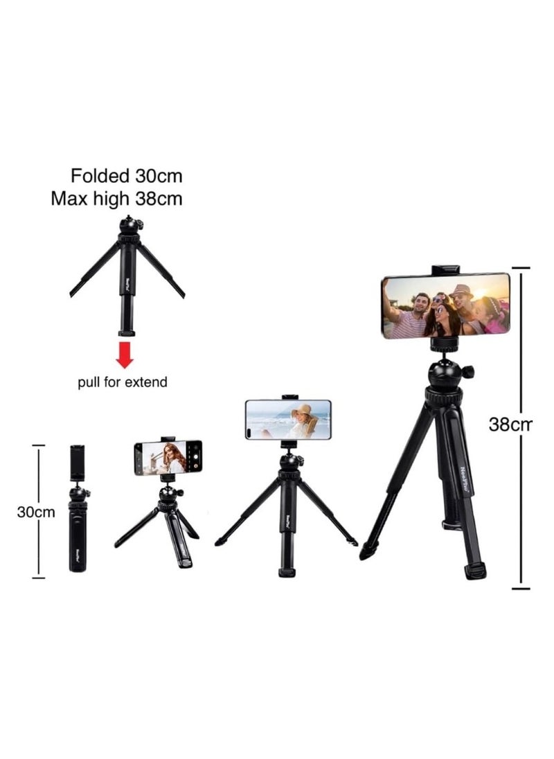 NeePho Neepho NP-999 - 360 Degree Multi-Function Tripod Portable Foldable Phone & Camera Stand - Black  - Image 2