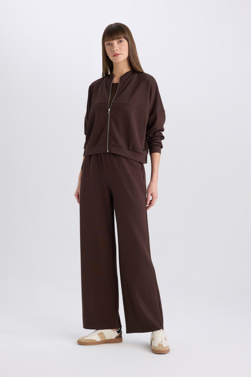 DeFacto Woman Basic Elastic Waist Wide Leg Sweatpants - Image 3