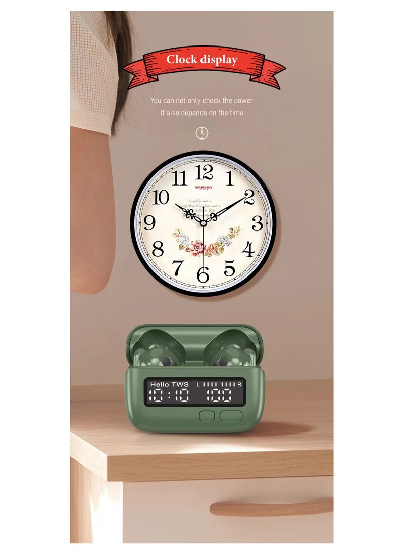 Generic - 2024 New Portable Wireless Bluetooth Earphones BB Machine Unique Retro Personalized Trendy Digital Clock - Image 1