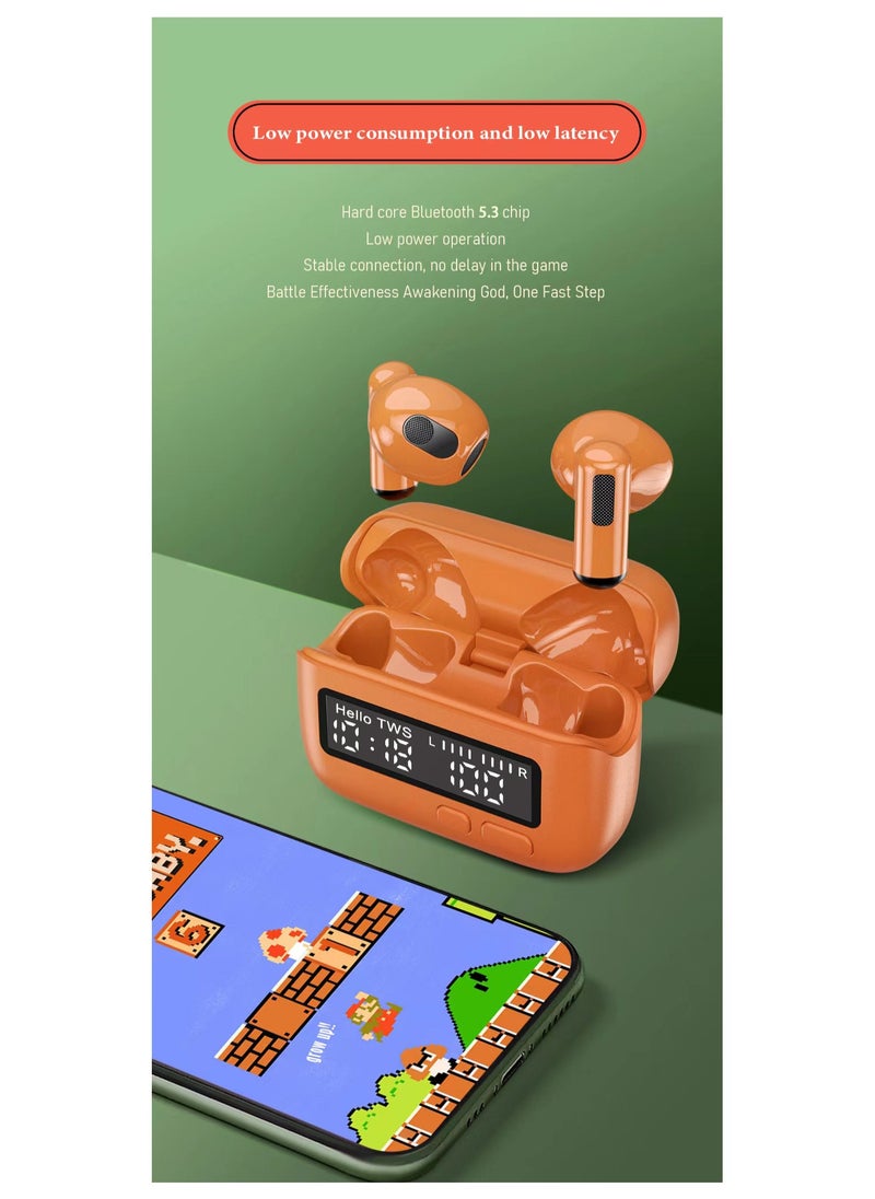 Generic - 2024 New Portable Wireless Bluetooth Earphones BB Machine Unique Retro Personalized Trendy Digital Clock - Image 1