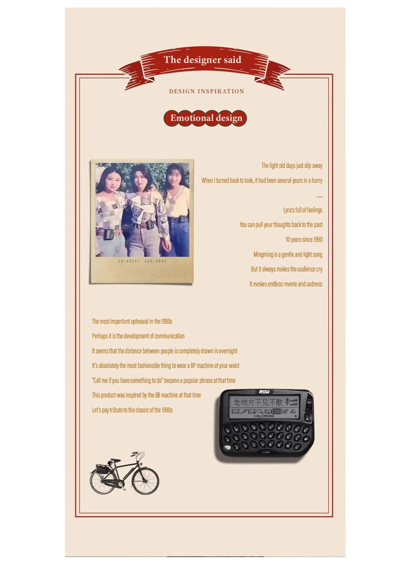 Generic - 2024 New Portable Wireless Bluetooth Earphones BB Machine Unique Retro Personalized Trendy Digital Clock - Image 1
