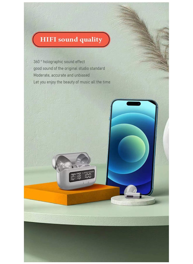 Generic - 2024 New Portable Wireless Bluetooth Earphones BB Machine Unique Retro Personalized Trendy Digital Clock - Image 1