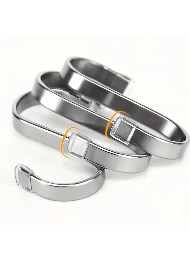 10 خطافات كبيرة الحجم على شكل S متينة من الفولاذ المقاوم للصدأ مقاومة للصدأ للمطبخ - Image 5