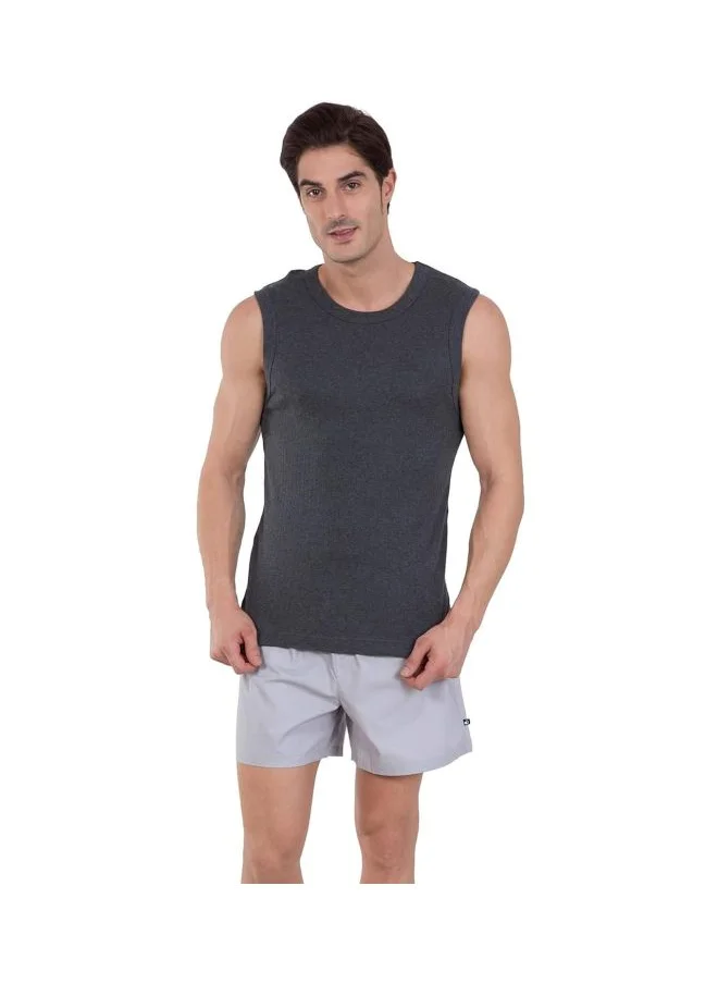 JOCKEY Jockey 9930 Men Super Combed Cotton Rib Solid Round Neck Muscle Vest