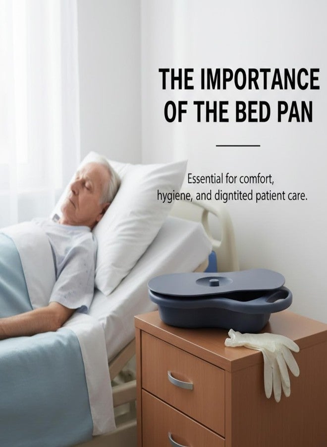 Rossify Bed Pan | Portable Urinal for Patients | Durable, Easy-to-Clean Bedside Urine Collector for Men & Women | Spill-Proof, Hygienic & Reusable Bed Pen for Patient Care - Image 4