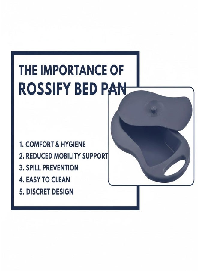Rossify Bed Pan | Portable Urinal for Patients | Durable, Easy-to-Clean Bedside Urine Collector for Men & Women | Spill-Proof, Hygienic & Reusable Bed Pen for Patient Care - Image 3