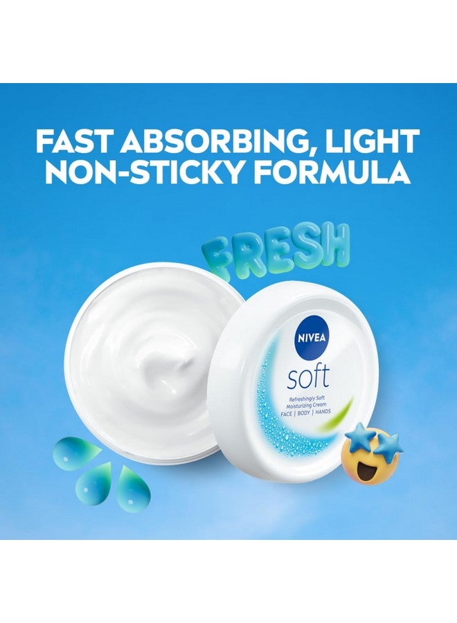Nivea Soft Light Moisturizer, 300 Ml, For Face, Hand & Body, Non-Greasy Cream With Vitamin E & Jojoba Oil For Instant Hydration - Image 5