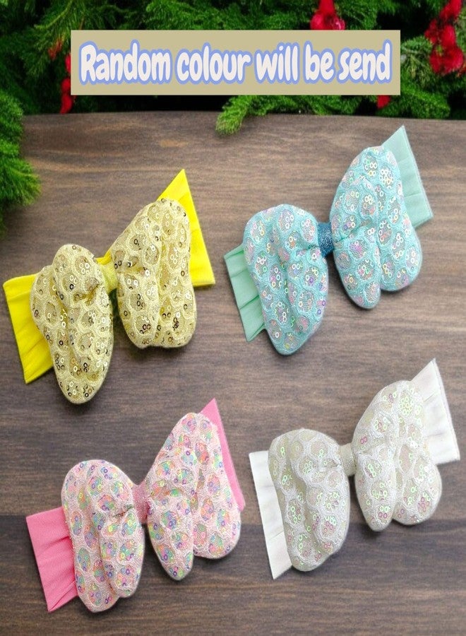 AMYCAUR Multi-coloured hairband Elastic Kids Headband Hair Accessory for Baby Girls and Kids | Soft And Comfortable Baby Girls Shower Gift For Newbron Baby | Random Color (2 Pcs, Big) - Image 5