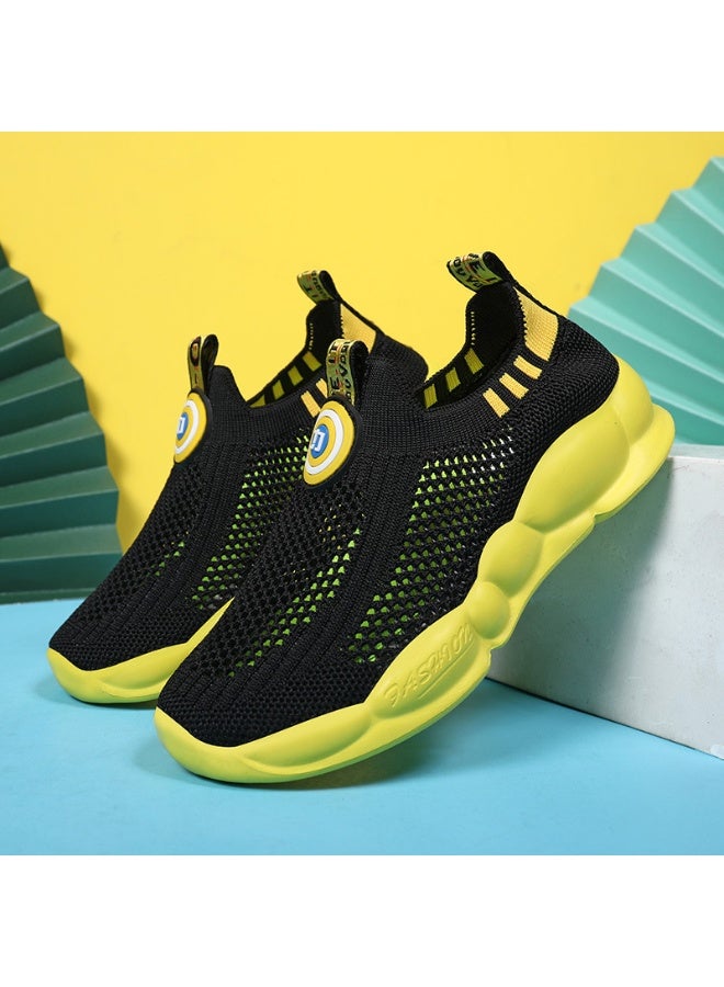 NIBEMINENT Children Running Sneakers Boys Kids Shoes Mesh Breathable Anti-Slip Walking Patchwork Tenis Toddler Soft Soled Unisex Shoes - Image 1