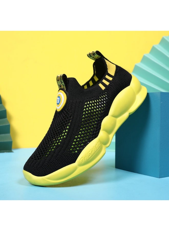 NIBEMINENT Children Running Sneakers Boys Kids Shoes Mesh Breathable Anti-Slip Walking Patchwork Tenis Toddler Soft Soled Unisex Shoes - Image 2