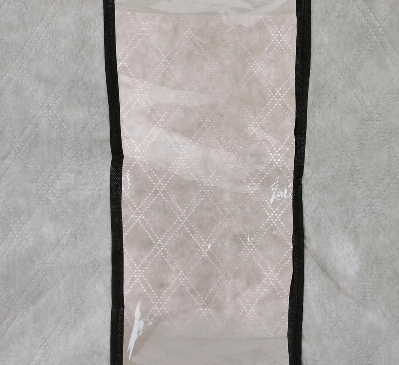 منظم تخزين الملابس بمقبض مقوى ونافذة شفافة - قم بزيادة مساحتك مع التخزين الخاص بنا (مجموعة قطعة واحدة ، قماش - Image 3