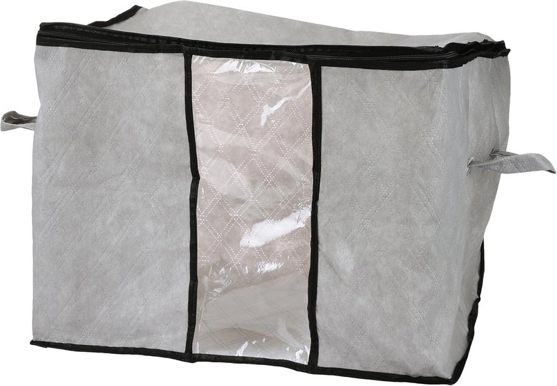 منظم تخزين الملابس بمقبض مقوى ونافذة شفافة - قم بزيادة مساحتك مع التخزين الخاص بنا (مجموعة قطعة واحدة ، قماش - Image 1