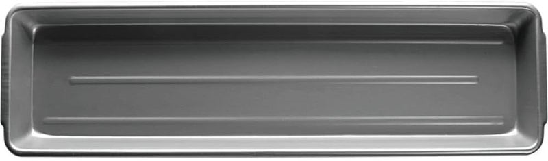 Hubert CLARTEC CORP Meat and Seafood Pan with Handles Rectangular Ribbed Aluminum - 30" L x 8 1/2 W x 2" H - Image 2