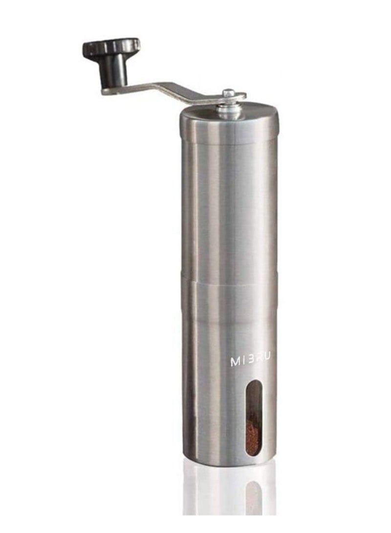 MIBRU Manual Coffee Bean Grinder 30g Silver/Black - Image 4